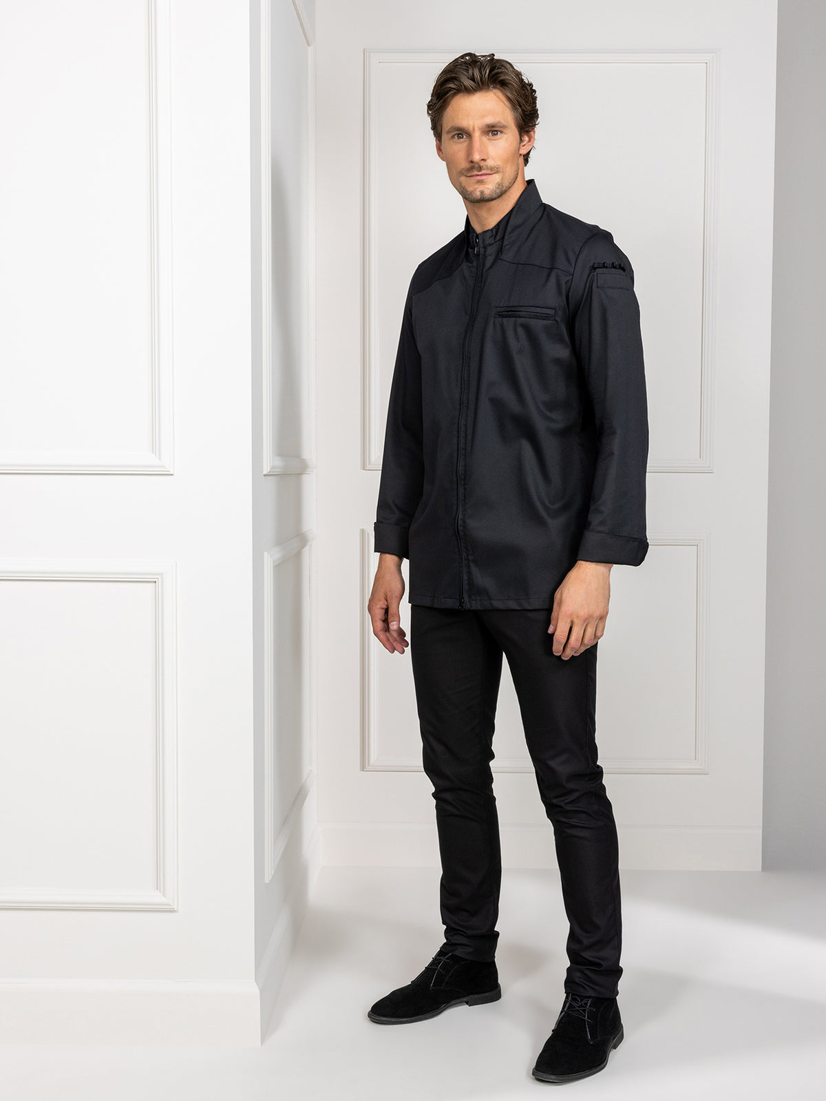 Chef Jacket Men | Nero Black | Le Nouveau Chef Chef Jacket Men | Nero Black | Le Nouveau Chef