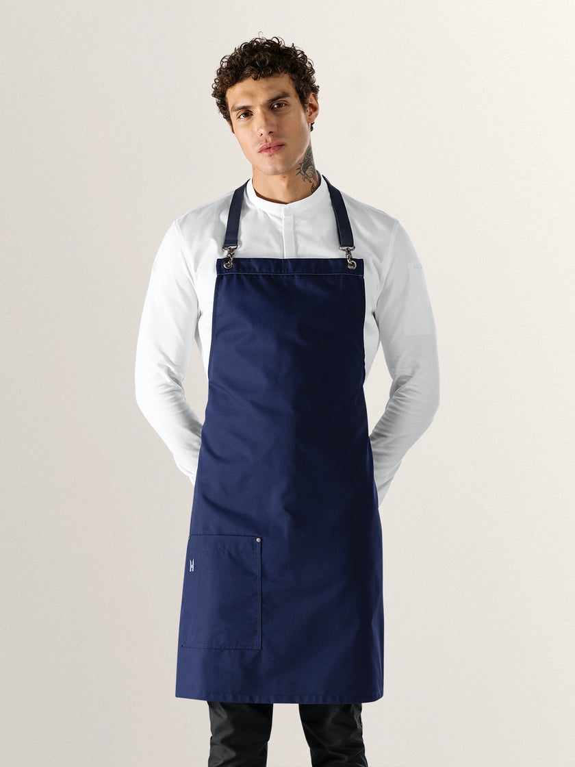 blue apron dress code Le Nouveau Chef Davos Bib Apron Patriot Blue